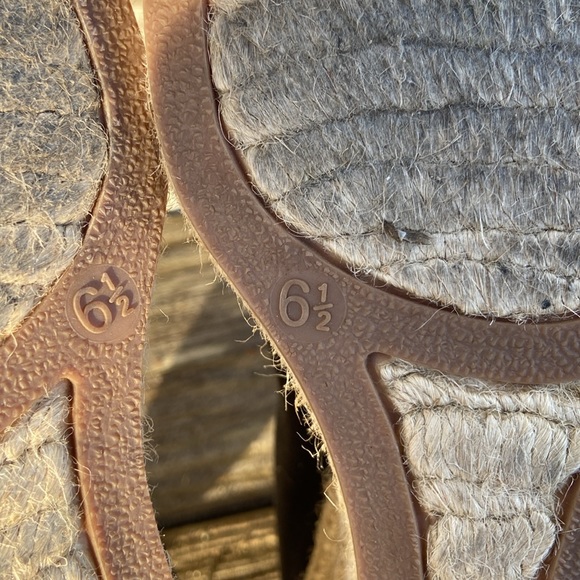 J. Crew Seville Espadrille Wedges in Black Canvas Women's Size 6.5 - Picture 7 of 11